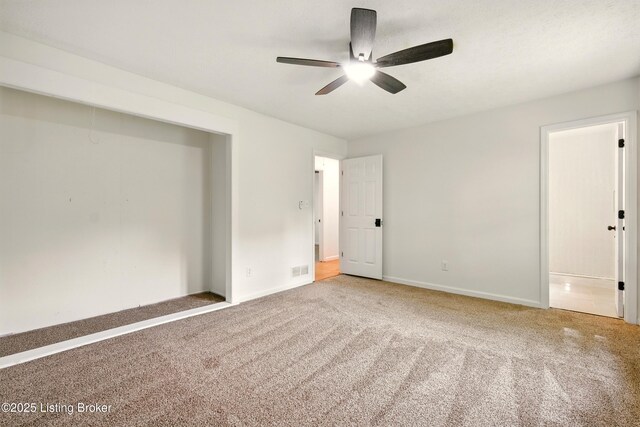 5115 Stony Brook Dr, Louisville, KY 40291 - unfurnished bedroom with carpet, baseboards, and a ceiling fan