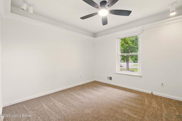 5115 Stony Brook Dr, Louisville, KY 40291 - carpeted empty room with a ceiling fan and baseboards