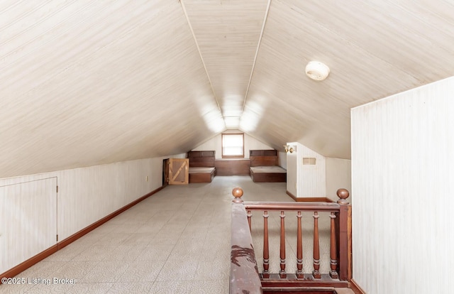 1108 Dresden Ave, Louisville, KY 40215 - additional living space with vaulted ceiling and baseboards