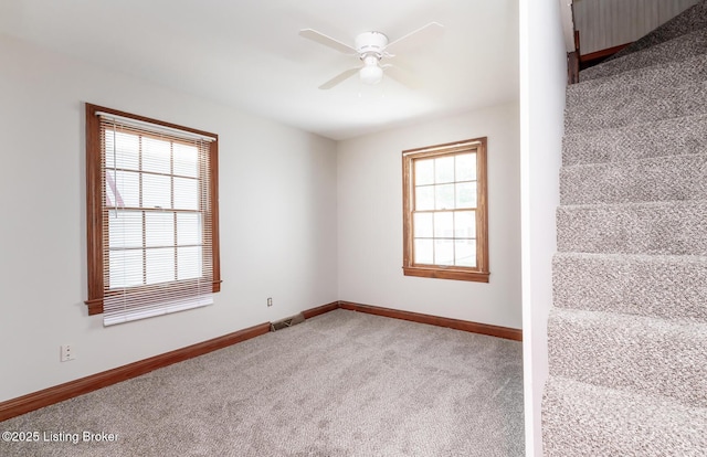 1108 Dresden Ave, Louisville, KY 40215 - empty room with carpet floors, baseboards, and ceiling fan