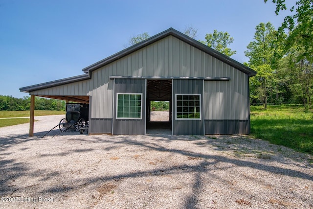 3412 Boyds Knob Rd, Munfordville, KY 42765 - view of front of property with a pole building and an outdoor structure