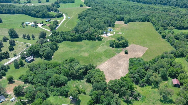 3412 Boyds Knob Rd, Munfordville, KY 42765 - aerial overview of property's location featuring rural landscape and a forest