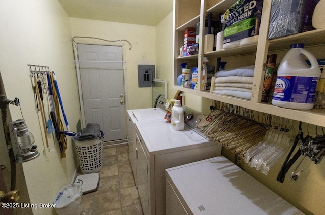 1972 Alice Dr, Lexington, KY 40511 - laundry room with washing machine and clothes dryer and electric panel