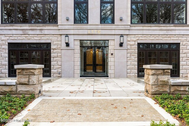 1576 Cherokee Rd Unit 1, Louisville, KY 40205 - property entrance featuring french doors and stone siding