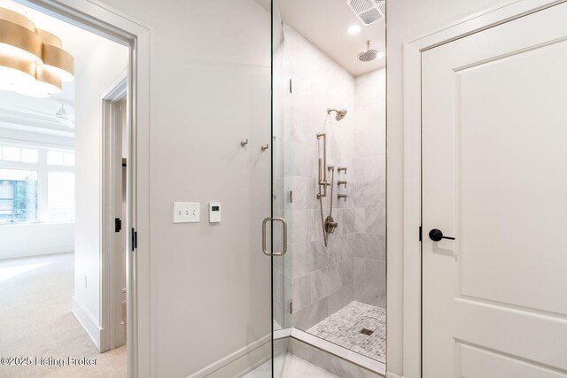 1576 Cherokee Rd Unit 1, Louisville, KY 40205 - full bathroom with a stall shower and baseboards