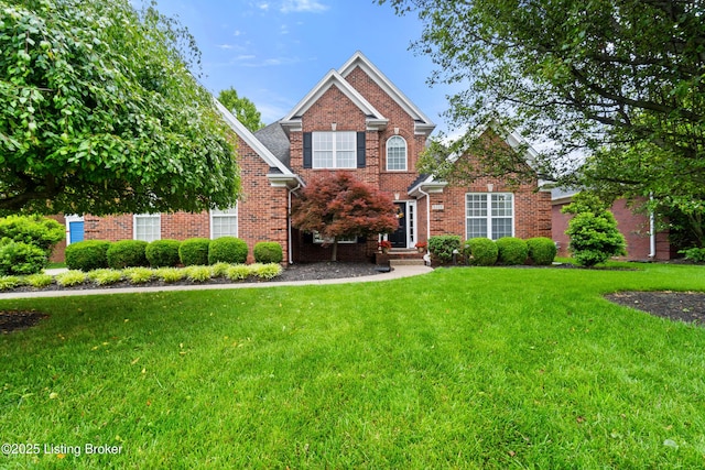 6209 Interlaken Way, Prospect, KY 40059 - traditional-style house with a front lawn and brick siding