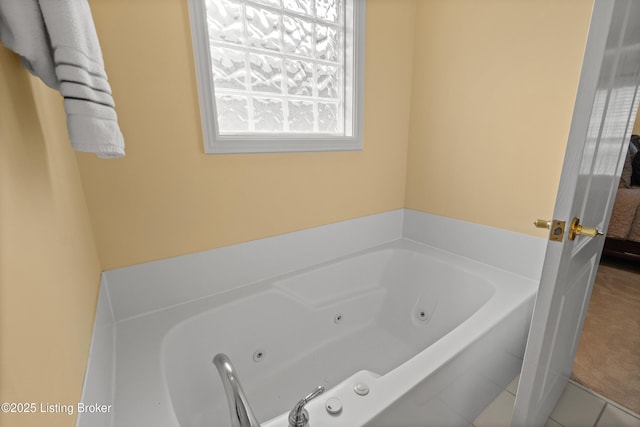 6209 Interlaken Way, Prospect, KY 40059 - full bath featuring a tub with jets and tile patterned flooring