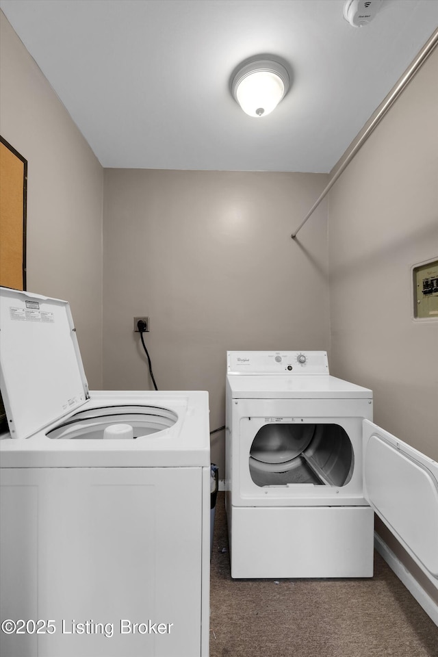 2300 Dundee Rd Unit 2, Louisville, KY 40205 - laundry area with washer and clothes dryer and carpet