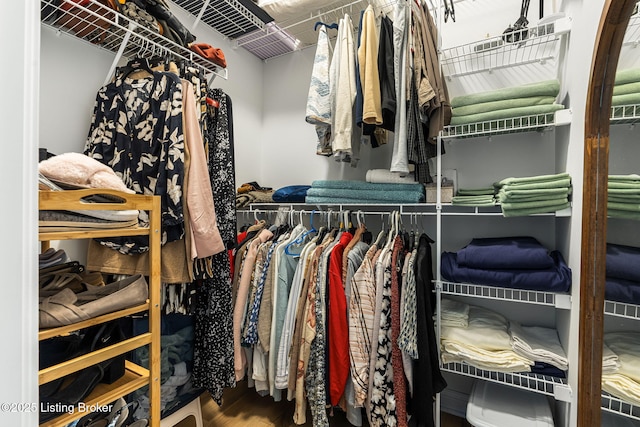 2824 Alder Wood Ln, La Grange, KY 40031 - spacious closet with wood finished floors