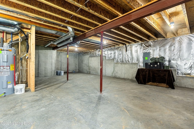 2824 Alder Wood Ln, La Grange, KY 40031 - unfinished basement featuring water heater and electric panel