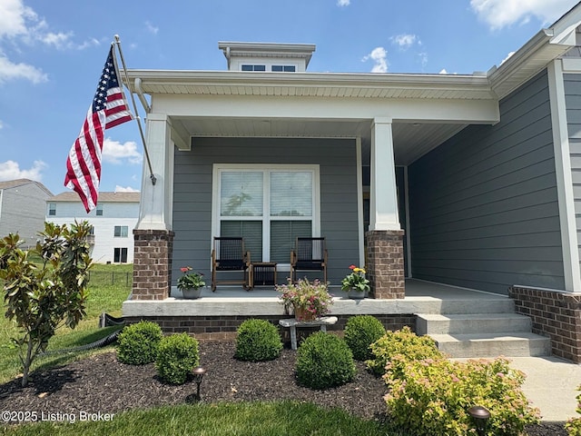 2824 Alder Wood Ln, La Grange, KY 40031 - view of exterior entry featuring a porch