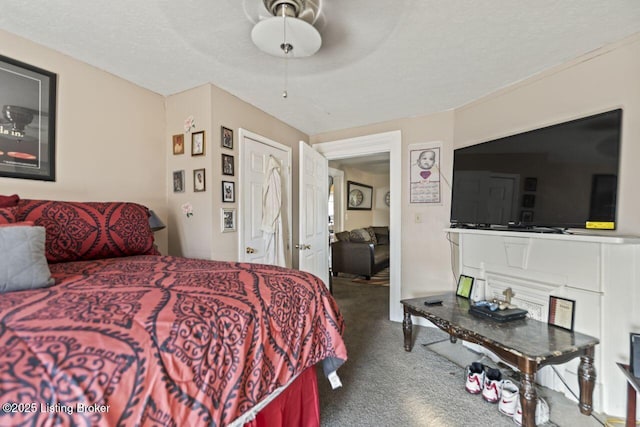 2733 Dumesnil St, Louisville, KY 40211 - bedroom with carpet and ceiling fan