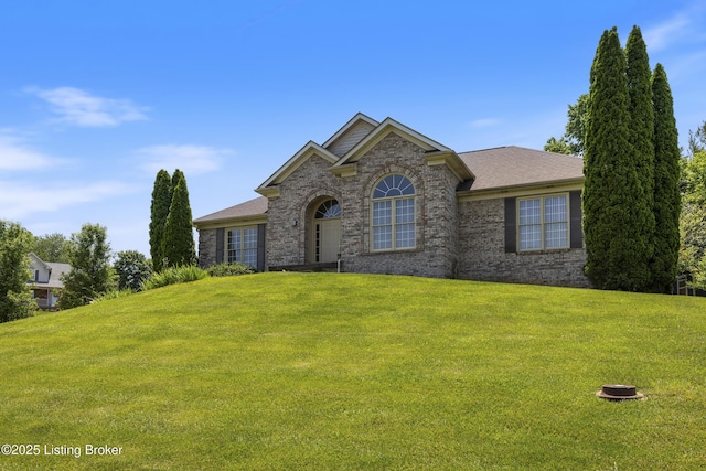 1400 Nightingale Ln, Goshen, KY 40026 - traditional-style home with a front lawn and brick siding