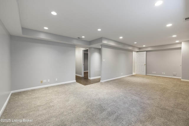1400 Nightingale Ln, Goshen, KY 40026 - finished below grade area with carpet, recessed lighting, and baseboards