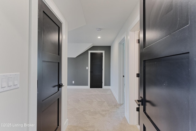 6609 Clore Lake Rd, Crestwood, KY 40014 - corridor with light carpet and recessed lighting