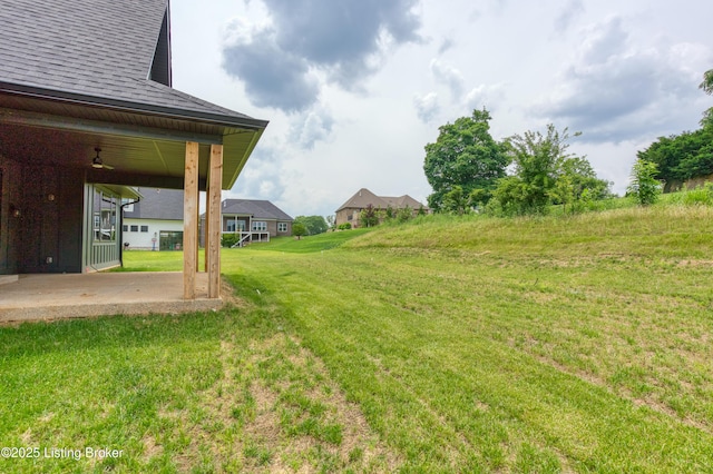 6609 Clore Lake Rd, Crestwood, KY 40014 - view of green lawn with a patio area