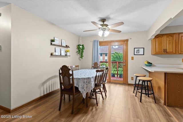 7419 Beahl Blvd, Louisville, KY 40258 - dining area featuring light wood finished floors and a ceiling fan