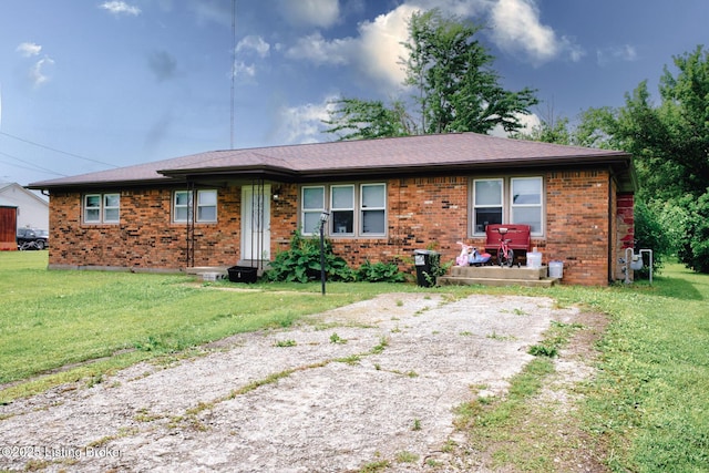 14499 S S Highway 259, Leitchfield, KY 42754 - single story home with brick siding and a front yard