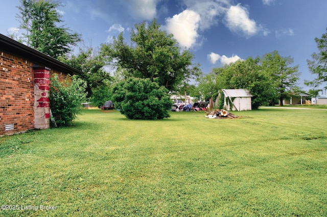 14499 S S Highway 259, Leitchfield, KY 42754 - view of green lawn featuring a shed