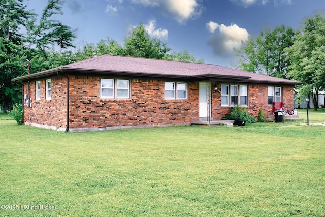 14499 S S Highway 259, Leitchfield, KY 42754 - single story home featuring brick siding and a front lawn