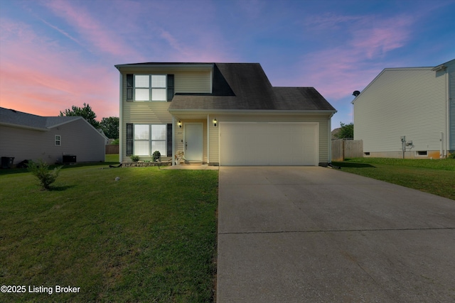 204 Greenleaf Dr, Elizabethtown, KY 42701 - view of front of property with a garage and driveway