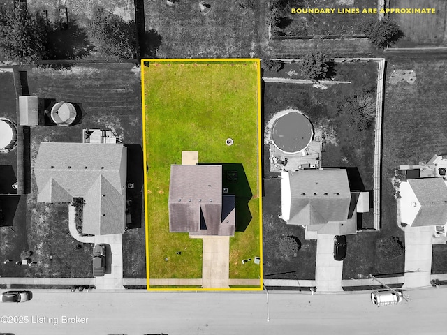 204 Greenleaf Dr, Elizabethtown, KY 42701 - aerial overview of property's location featuring property boundaries highlighted