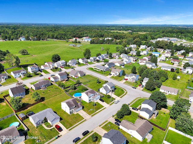 204 Greenleaf Dr, Elizabethtown, KY 42701 - aerial perspective of suburban area with a forest