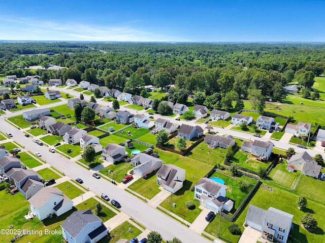 204 Greenleaf Dr, Elizabethtown, KY 42701 - aerial perspective of suburban area with a forest