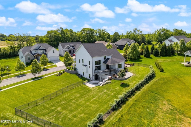 17716 Shakes Creek Dr, Fisherville, KY 40023 - aerial view of residential area with a tree filled landscape