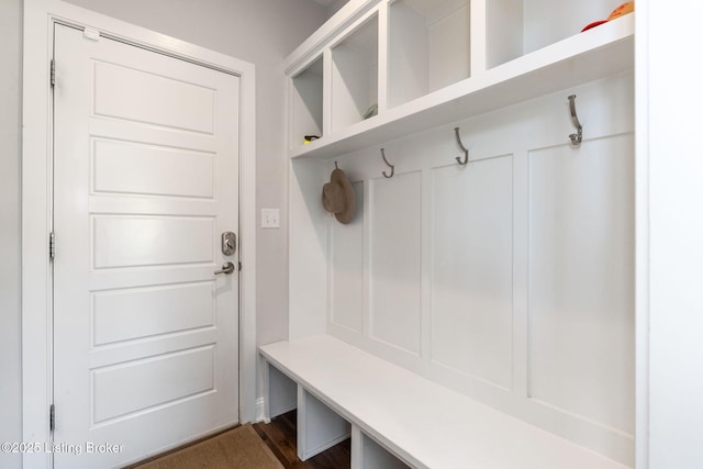 17716 Shakes Creek Dr, Fisherville, KY 40023 - mudroom featuring dark wood finished floors