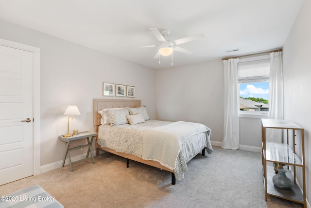 17716 Shakes Creek Dr, Fisherville, KY 40023 - bedroom featuring baseboards, carpet flooring, and ceiling fan