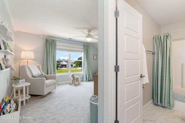 17716 Shakes Creek Dr, Fisherville, KY 40023 - carpeted bedroom featuring baseboards and ceiling fan