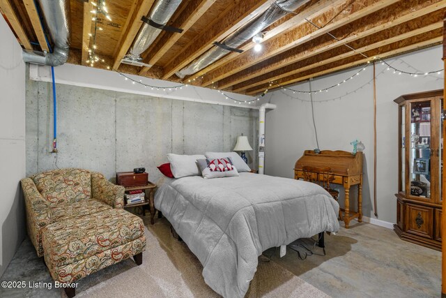 162 Penny Royal Ln, Brandenburg, KY 40108 - bedroom with concrete flooring