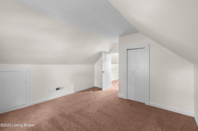 4725 Kiefer Rd, Louisville, KY 40216 - additional living space with carpet floors, vaulted ceiling, and baseboards