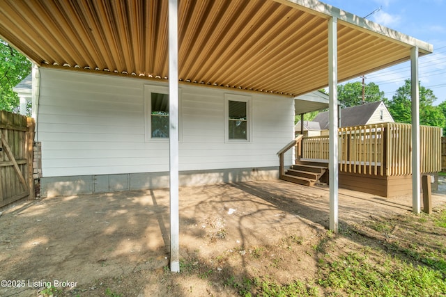 4725 Kiefer Rd, Louisville, KY 40216 - view of patio / terrace featuring a wooden deck