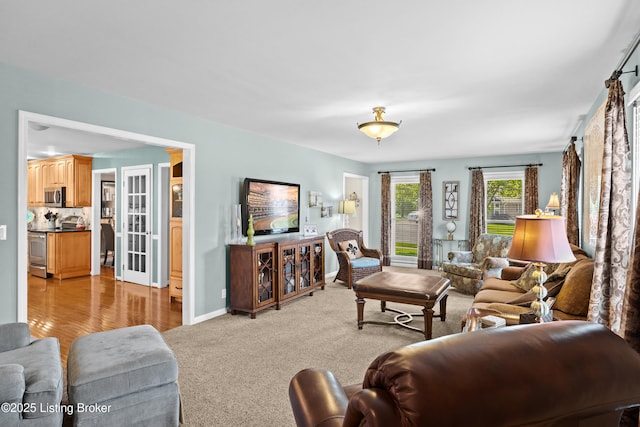 6400 Cedar Branch Ct, Louisville, KY 40291 - living area with light carpet and baseboards