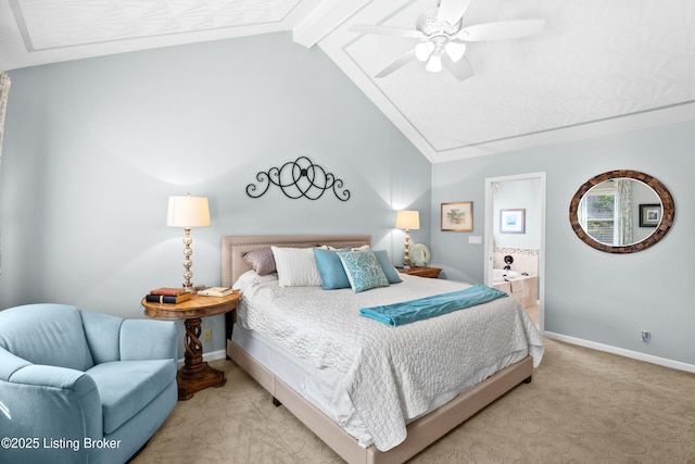 6400 Cedar Branch Ct, Louisville, KY 40291 - carpeted bedroom featuring ceiling fan and connected bathroom