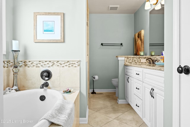 6400 Cedar Branch Ct, Louisville, KY 40291 - bathroom featuring vanity, tile patterned floors, and a bath
