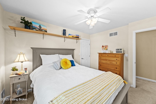 6400 Cedar Branch Ct, Louisville, KY 40291 - carpeted bedroom with baseboards and ceiling fan