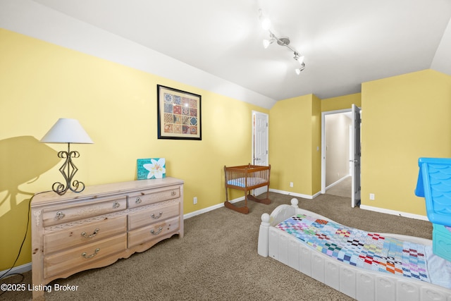 6400 Cedar Branch Ct, Louisville, KY 40291 - carpeted bedroom with baseboards and track lighting