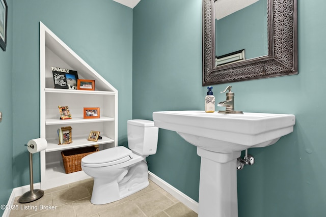 6400 Cedar Branch Ct, Louisville, KY 40291 - bathroom with toilet and tile patterned floors