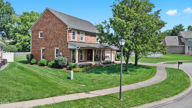6400 Cedar Branch Ct, Louisville, KY 40291 - view of front of home with brick siding and covered porch