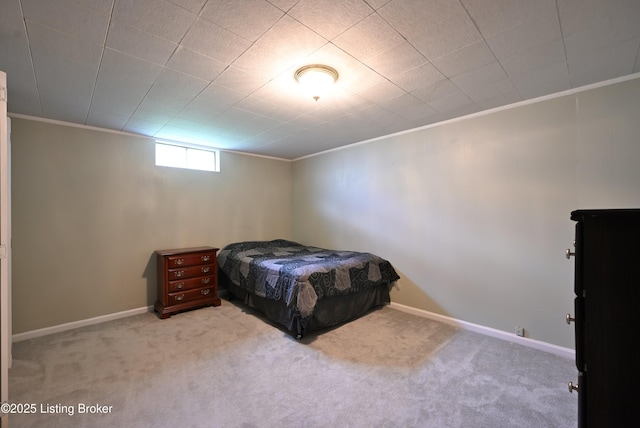 4913 D Lue Ct, Louisville, KY 40216 - bedroom featuring ornamental molding, carpet floors, and baseboards