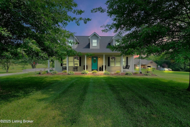 2920 Nat Rogers Rd, Boston, KY 40107 - cape cod home with covered porch and a yard