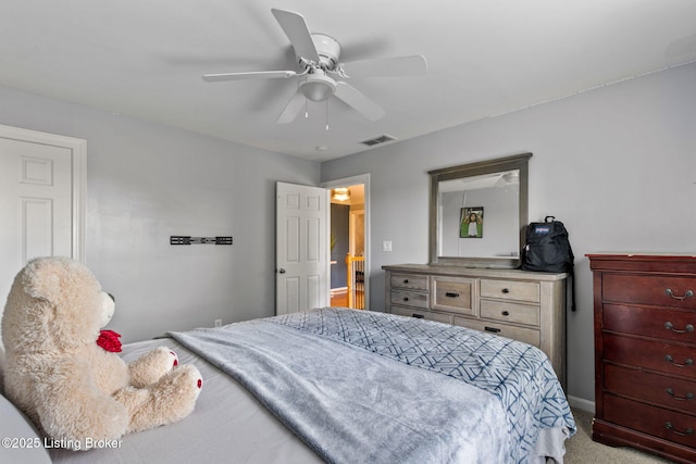 17411 Polo Run Ln, Louisville, KY 40245 - carpeted bedroom with a ceiling fan