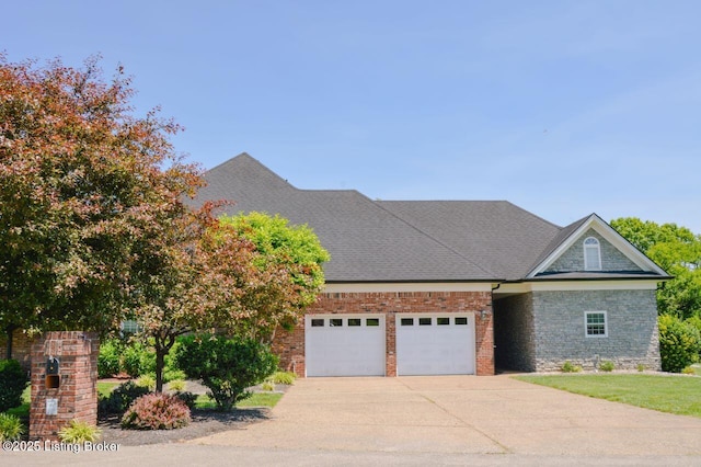 166 Castleton Dr, Bardstown, KY 40004 - view of front of property featuring an attached garage, concrete driveway, and roof with shingles