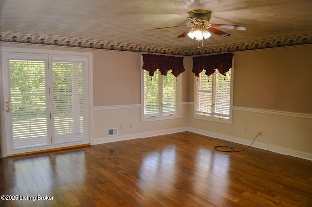 166 Castleton Dr, Bardstown, KY 40004 - empty room featuring ceiling fan, baseboards, and wood finished floors