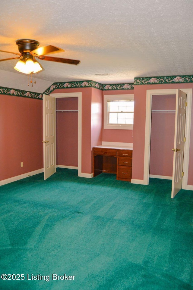 166 Castleton Dr, Bardstown, KY 40004 - unfurnished bedroom with baseboards, a ceiling fan, and carpet floors