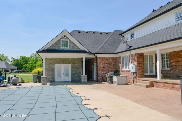 166 Castleton Dr, Bardstown, KY 40004 - view of patio / terrace with french doors