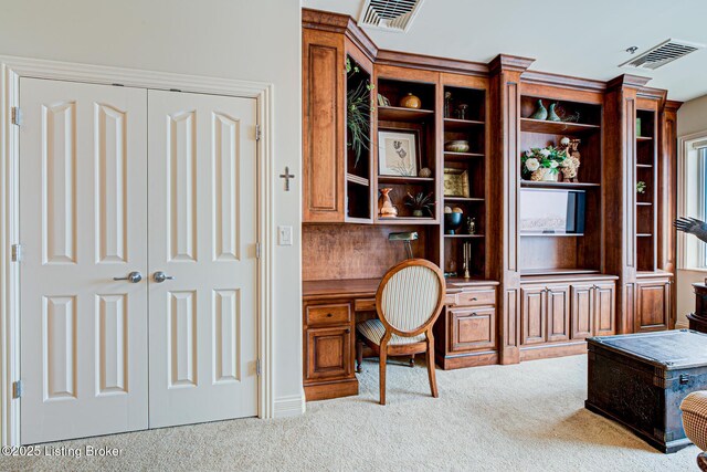 1 Riverpointe Plz Unit 1112, Jeffersonville, IN 47130 - carpeted office with built in study area